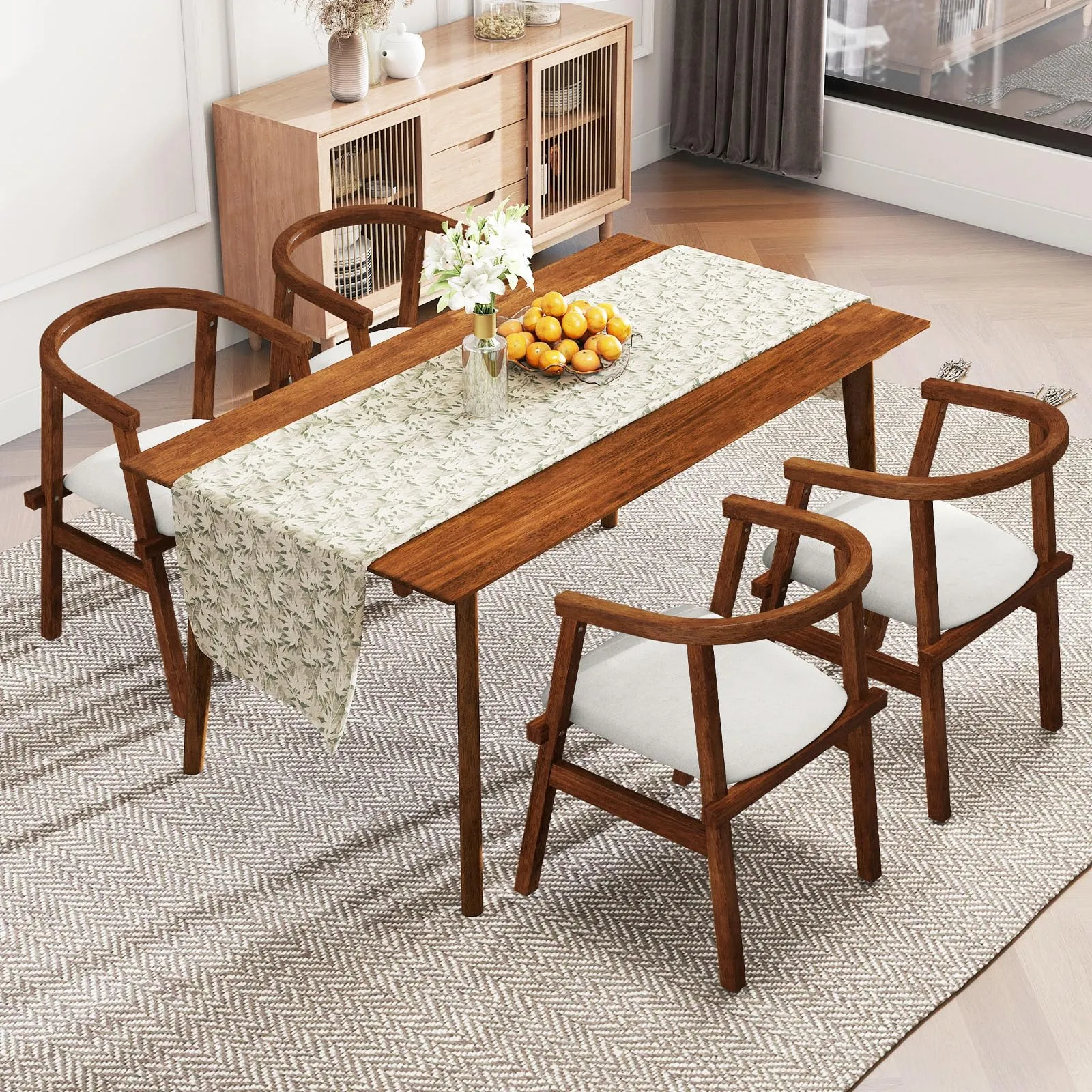 Giantex Wooden Dining Chairs Set of 2/4