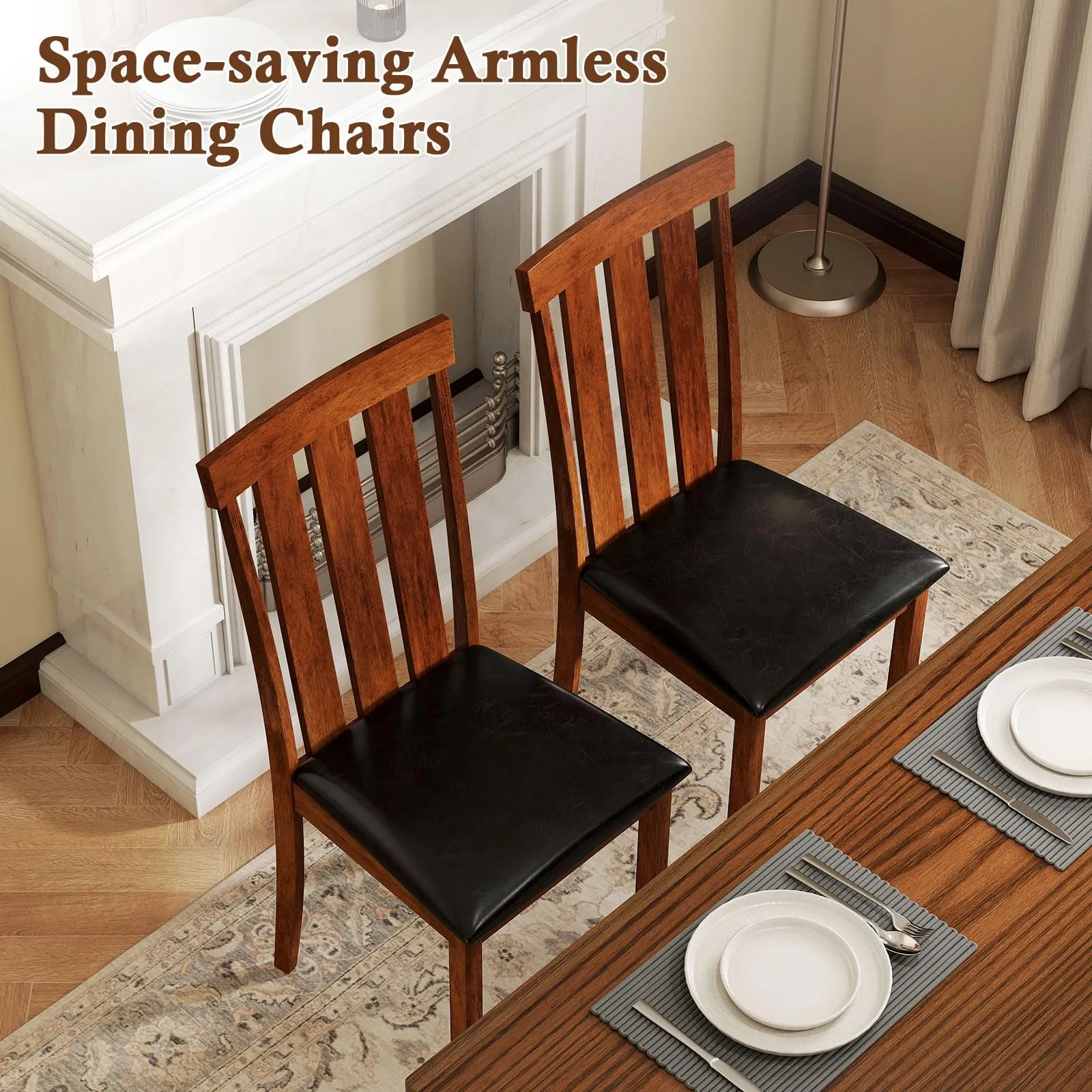 Giantex Wooden Dining Chairs Set