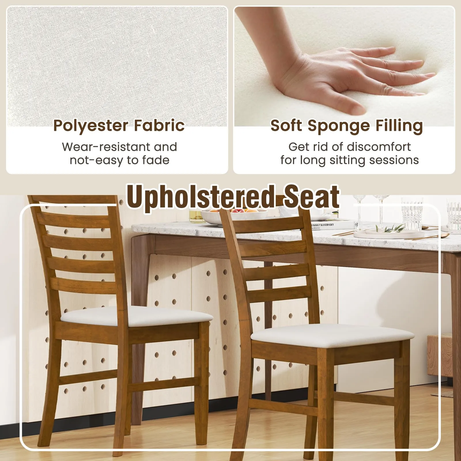 Giantex Wooden Dining Chairs Set