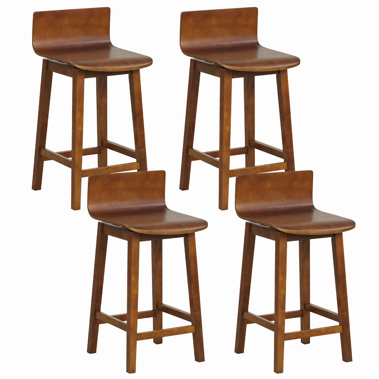 Giantex 24.5" Swivel Bar Stools Set of 2/4 kitchen barstool, adjustable bar stool