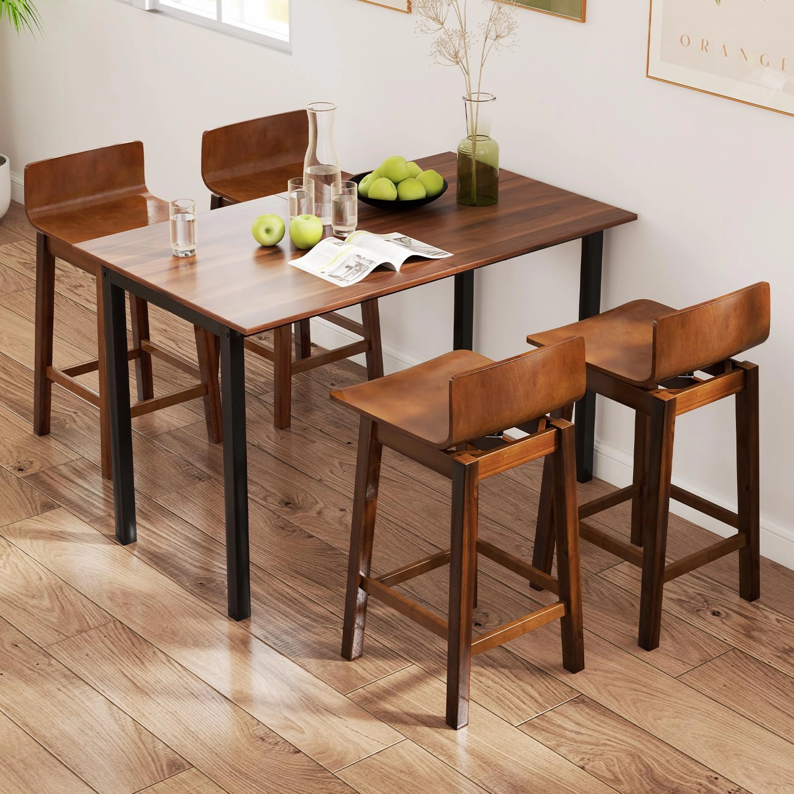 Giantex 24.5" Swivel Bar Stools Set of 2/4