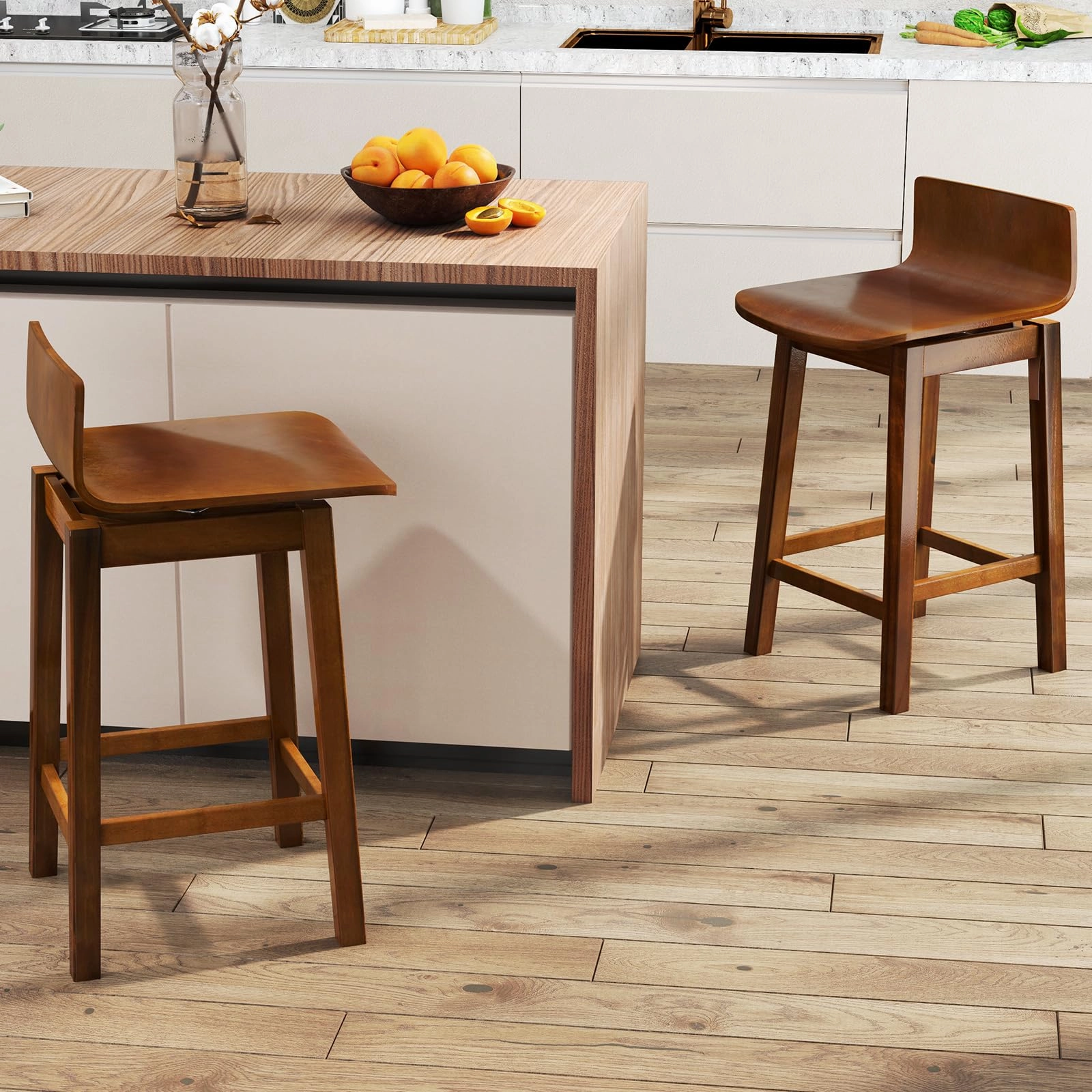 Giantex 24.5" Swivel Bar Stools Set of 2/4