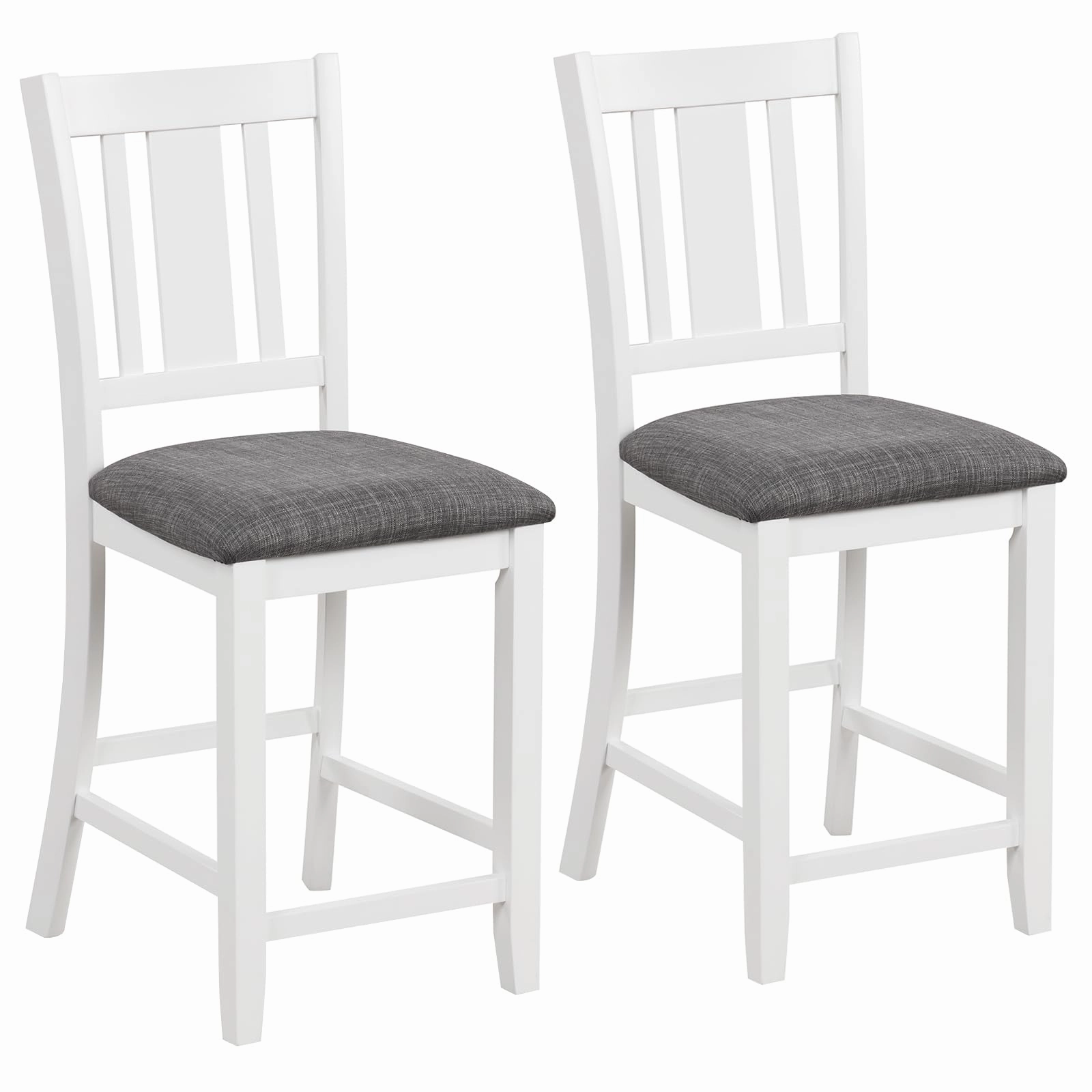 Giantex 24 Inch Modern Counter Height Stools with Footrest kitchen barstool, adjustable bar stool