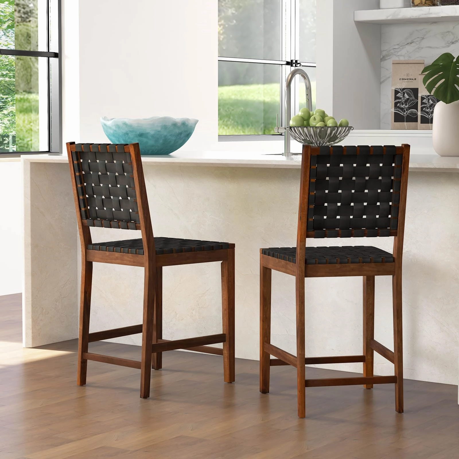 Giantex 24" Counter Height Bar Stools Set of 2