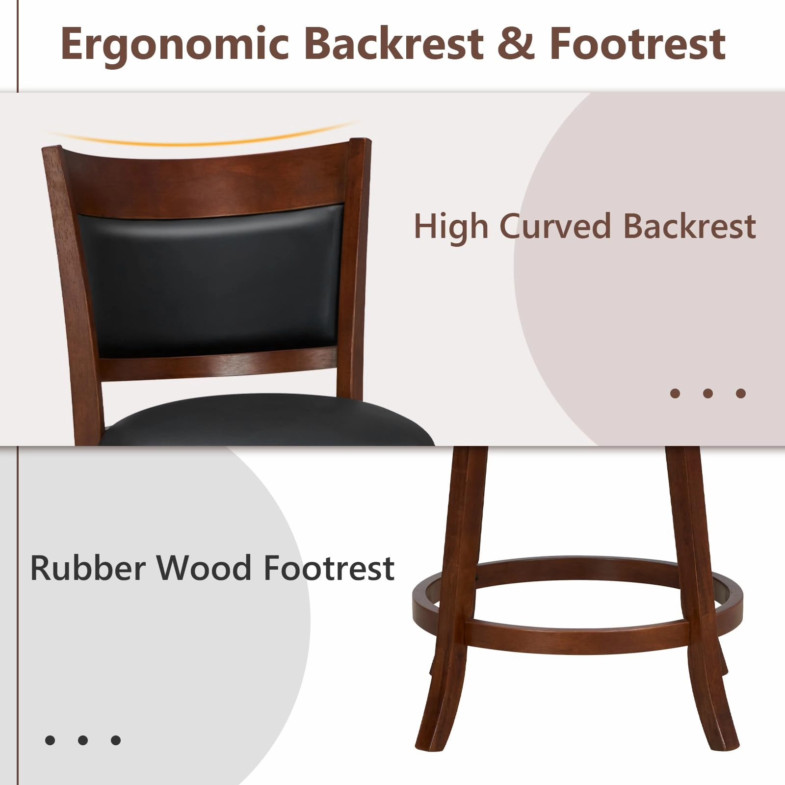 Giantex 25" Bar Stools Set of 4