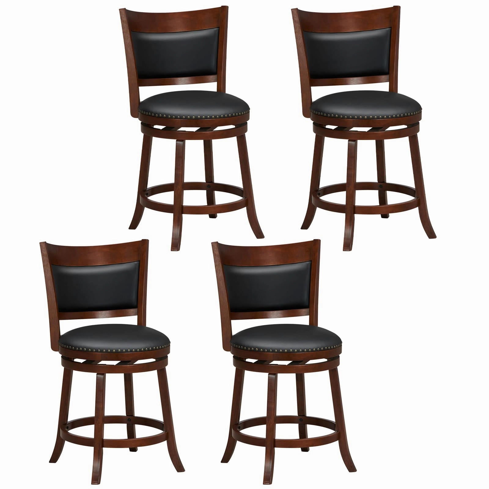 Giantex 25" Bar Stools Set of 4 kitchen barstool, adjustable bar stool