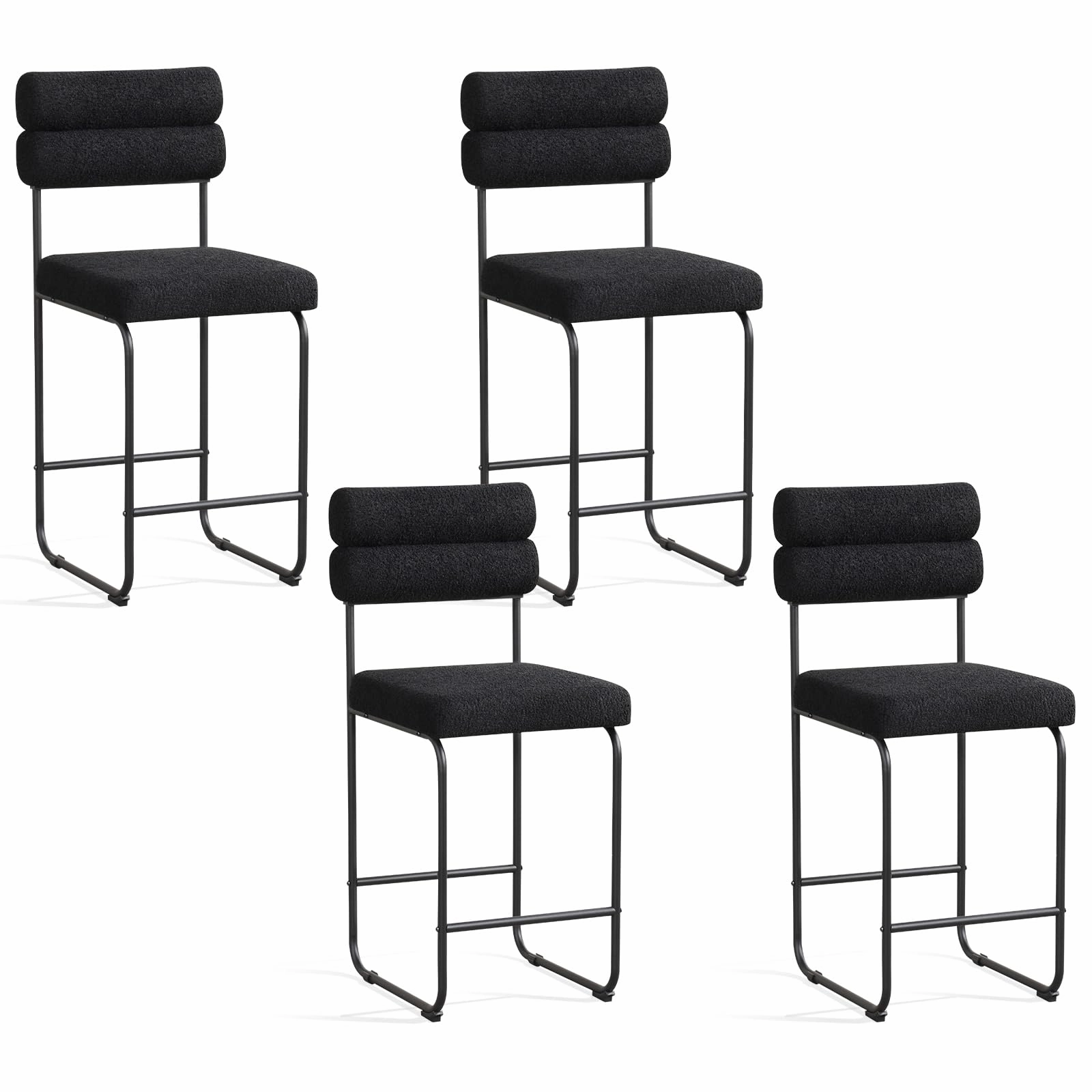 Giantex 26" Counter Height Bar Stools Set of 2/4 kitchen barstool, adjustable bar stool