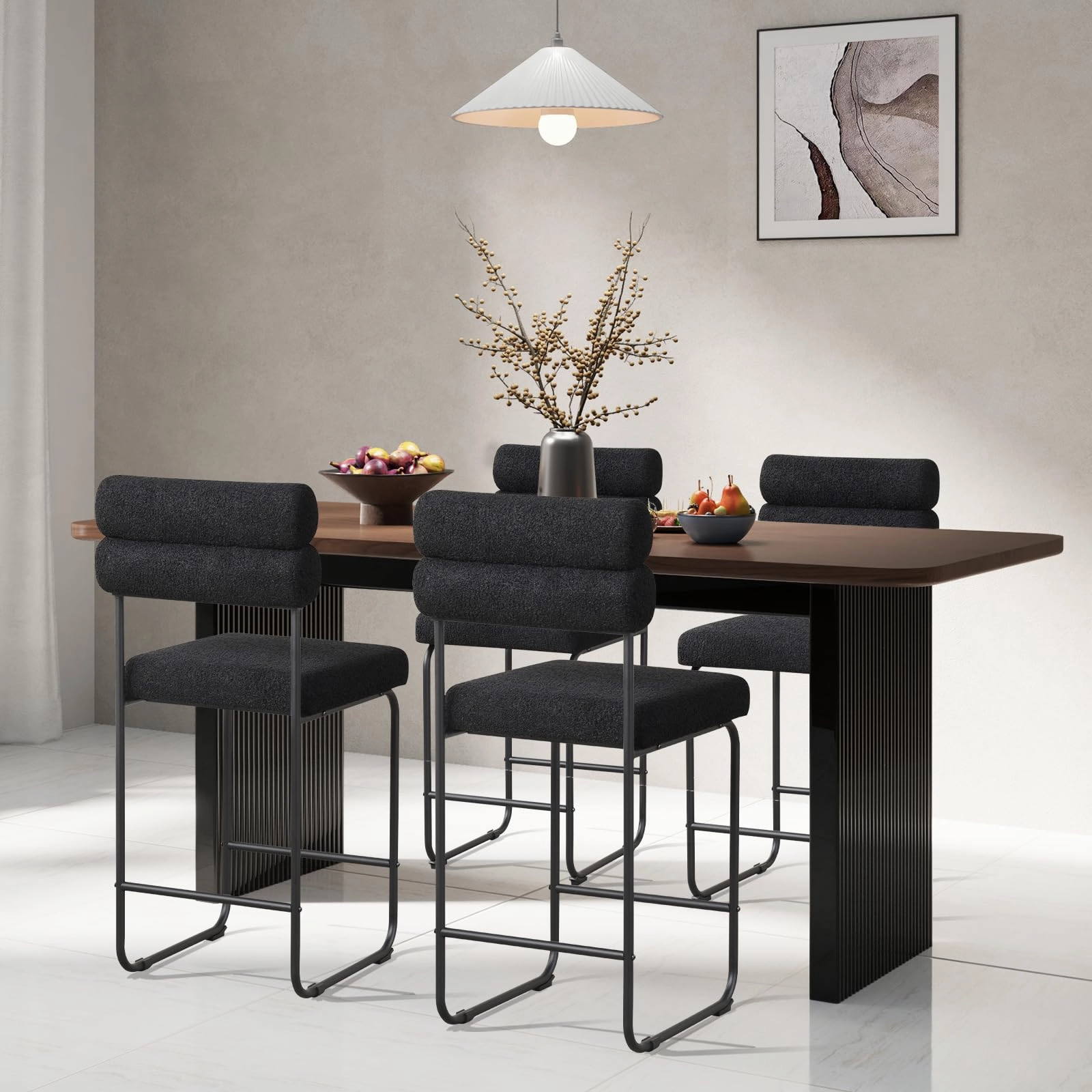 Giantex 26" Counter Height Bar Stools Set of 2/4