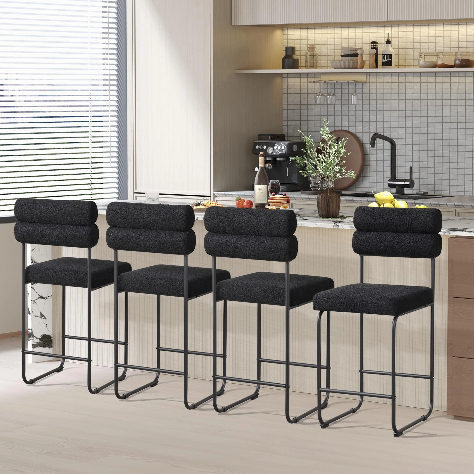 Giantex 26" Counter Height Bar Stools Set of 2/4