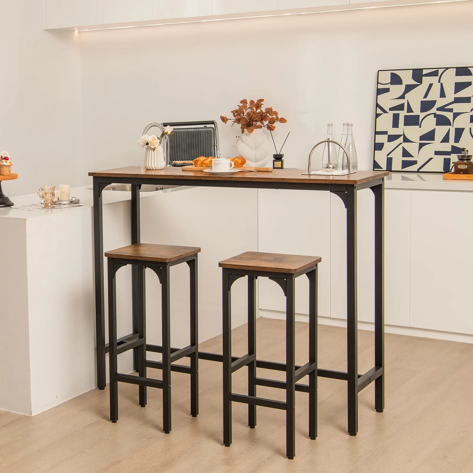 Giantex 28" Counter Height Bar Stools Set of 4