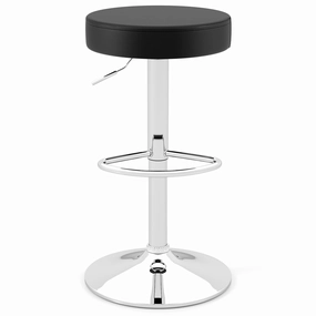 Giantex Adjustable Height PU Leather Bar Chair with Swivel Padded Seat kitchen barstool, adjustable bar stool