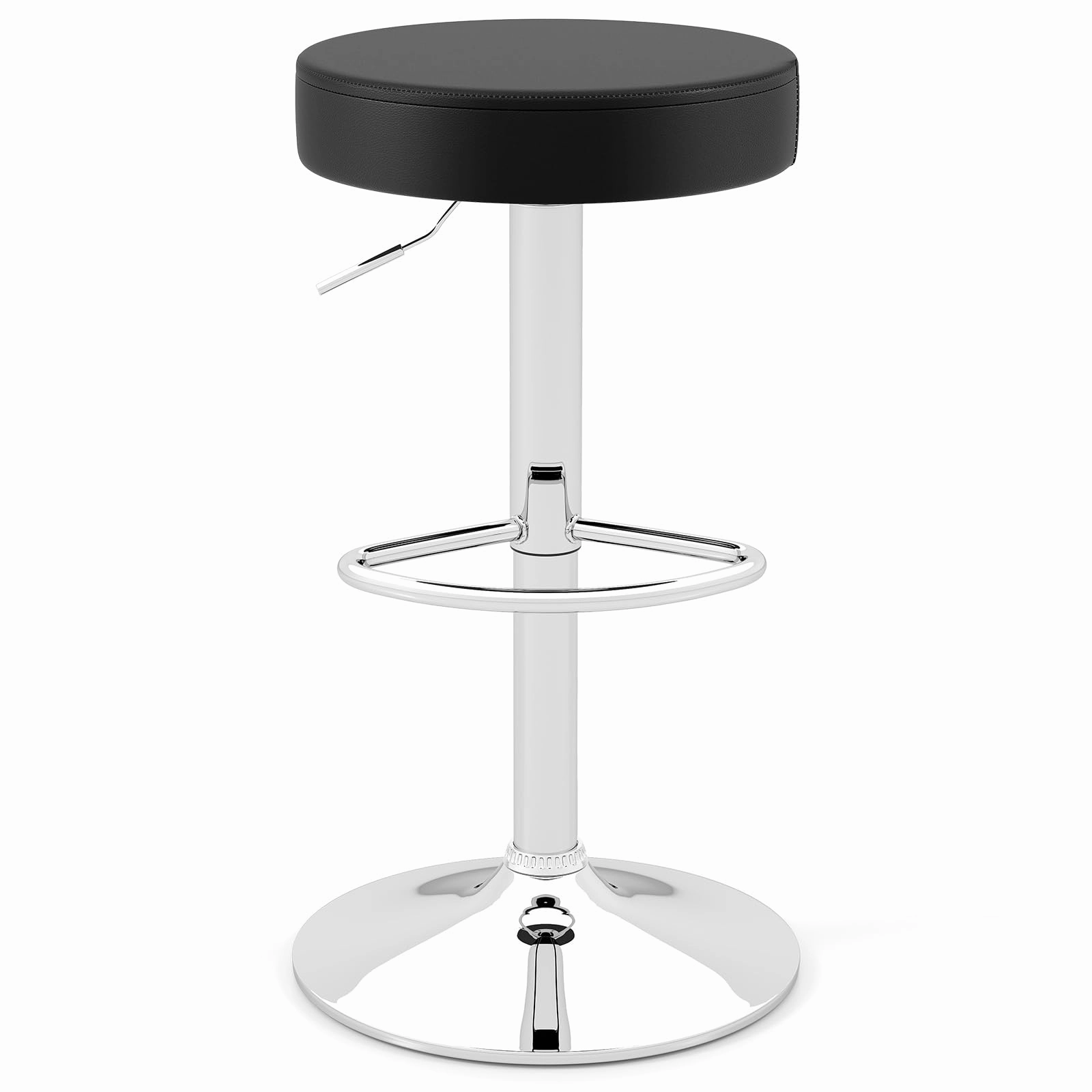 Giantex Adjustable Height PU Leather Bar Chair with Swivel Padded Seat kitchen barstool, adjustable bar stool