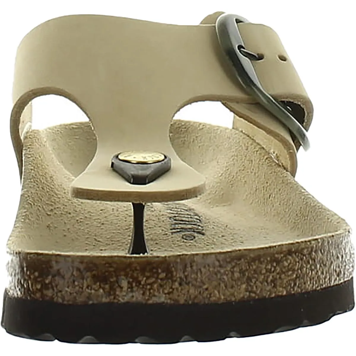 Gizeh Womens Leather Slide Thong Sandals
