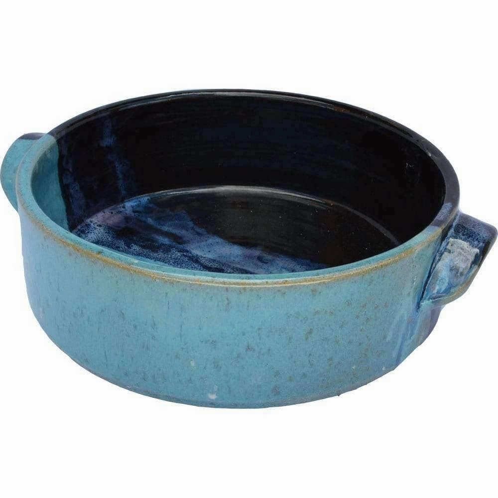 Glazed Stoneware Casserole Dish - 2 Sizes