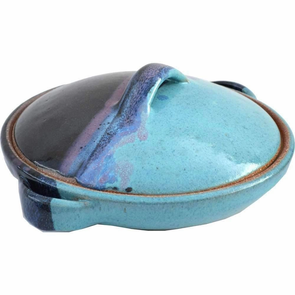 Glazed Stoneware Casserole Dish - 2 Sizes