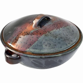 Glazed Stoneware Casserole Dishes - 2 Sizes baking dish, nonstick cookware