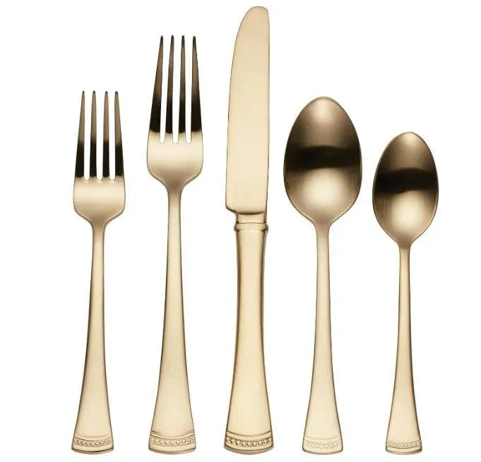 Gold 5-pc Flatware Set
