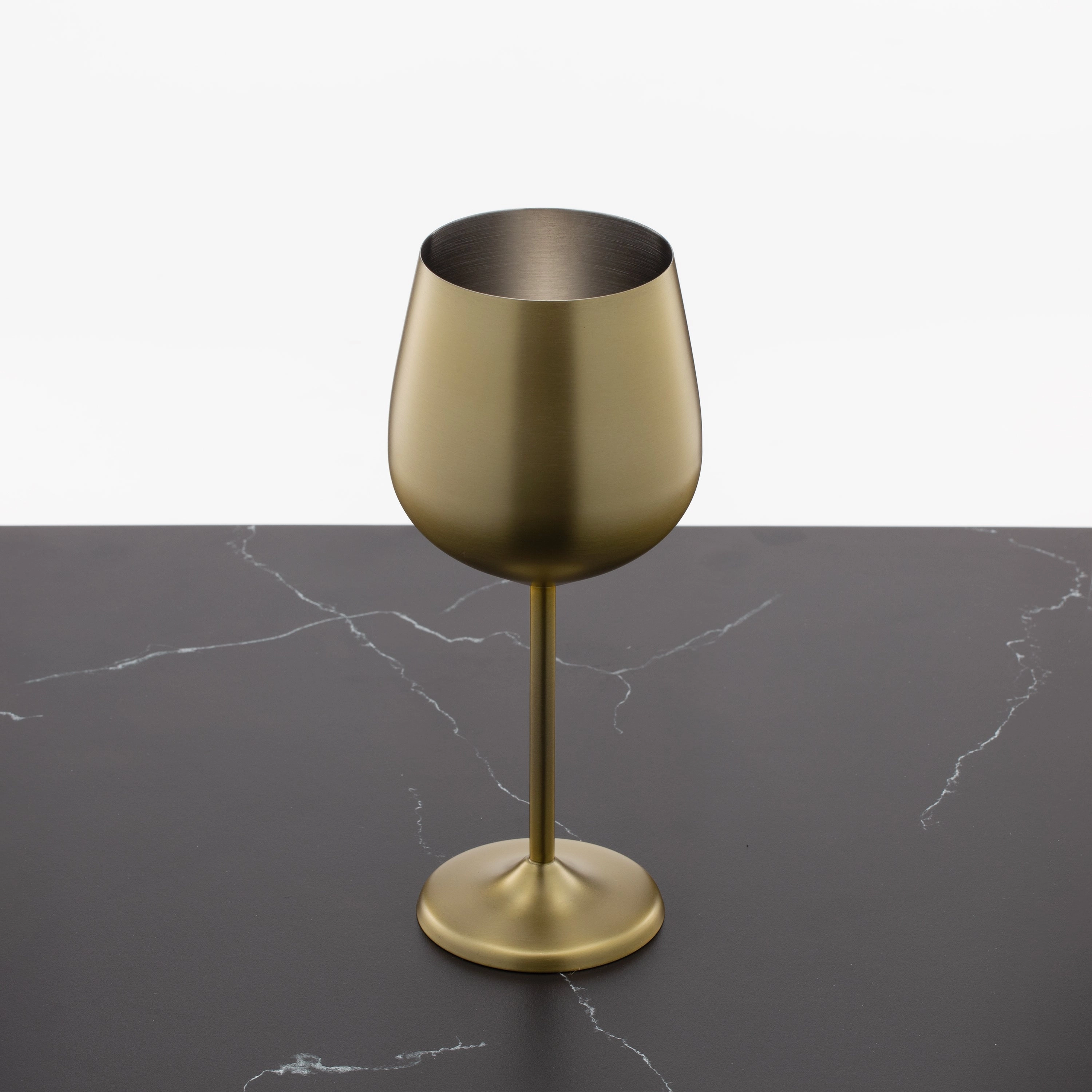 Gold Stainless Wine Glasses - Set Of 4