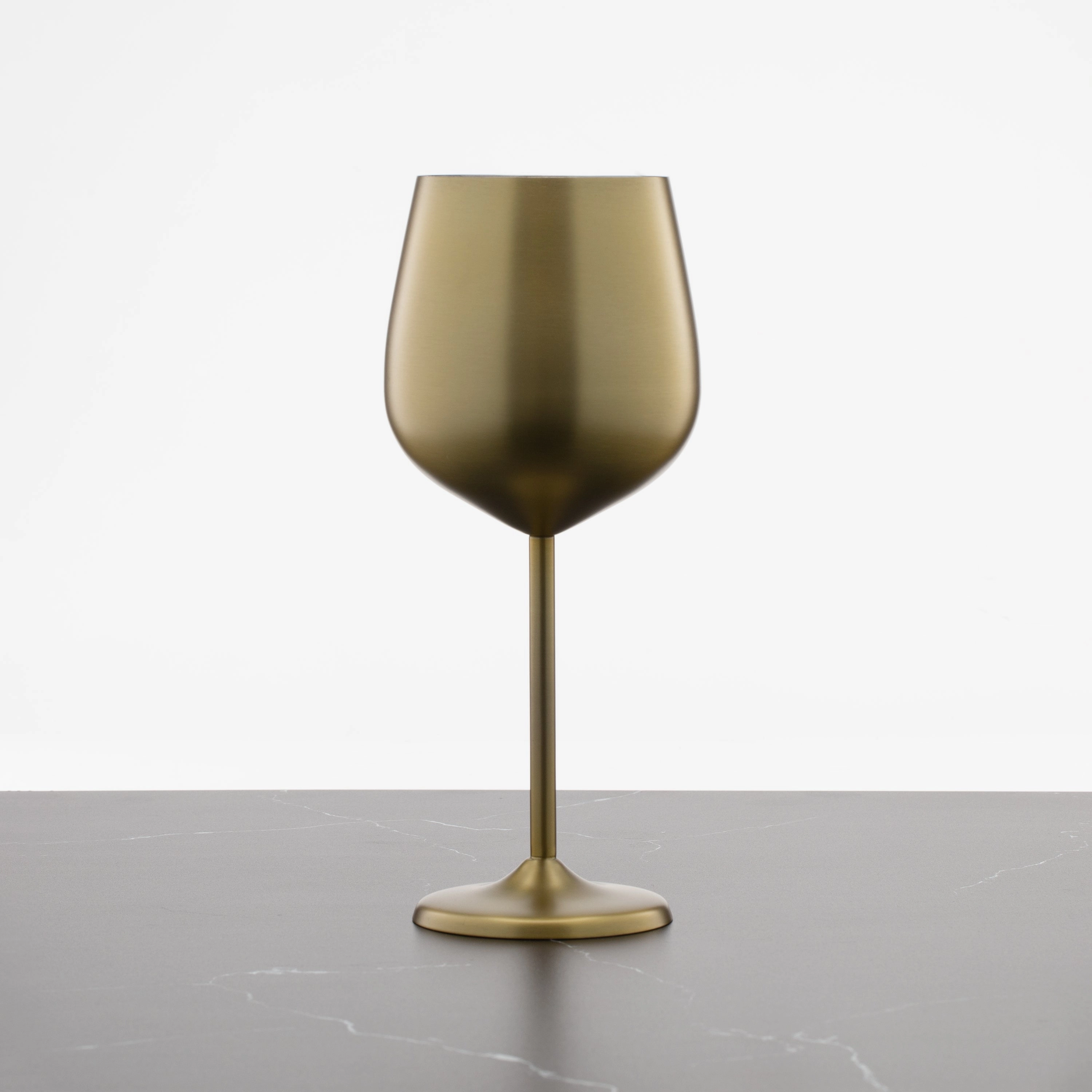 Gold Stainless Wine Glasses - Set Of 4