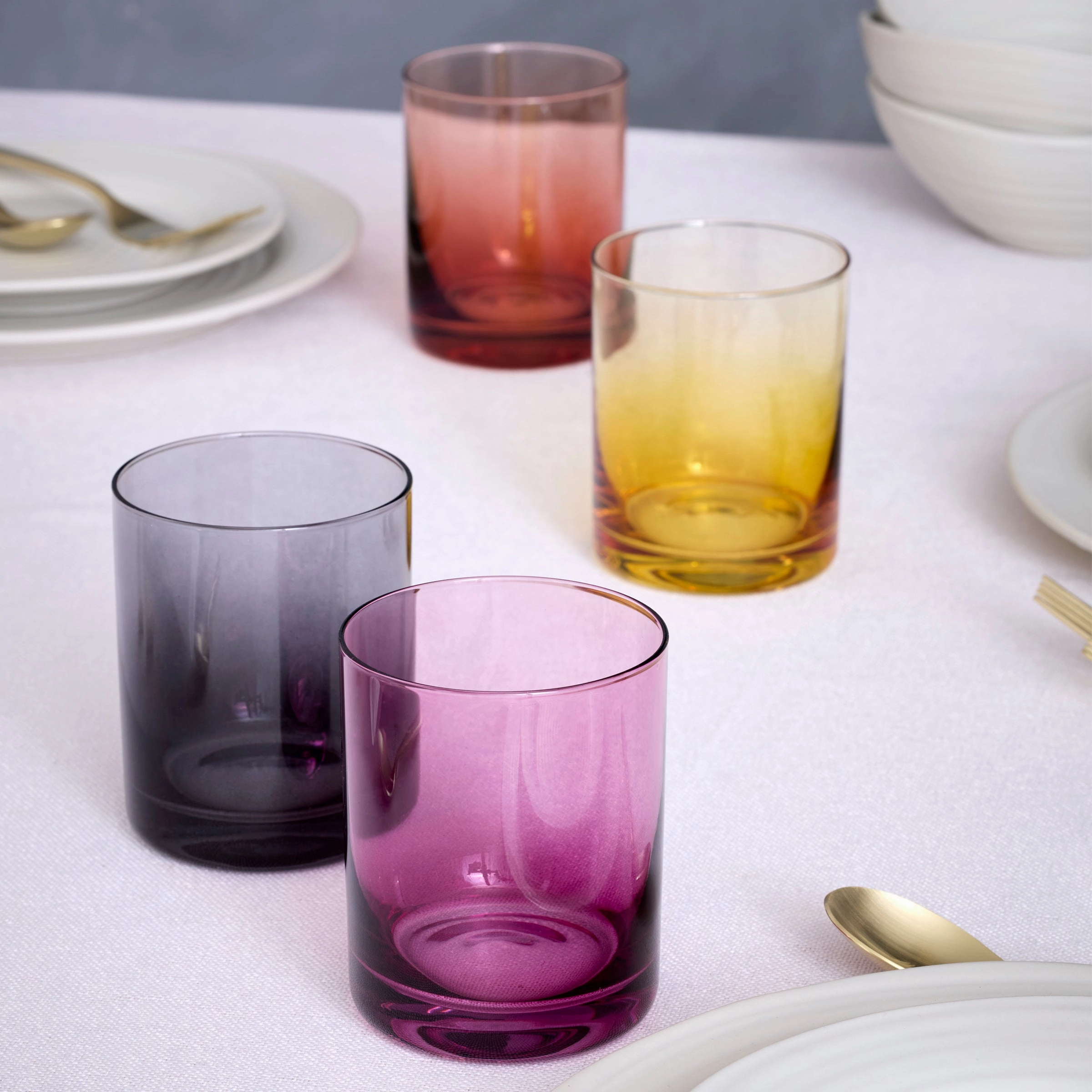 Golden Hour Double Old Fashion Glasses - Set Of 4