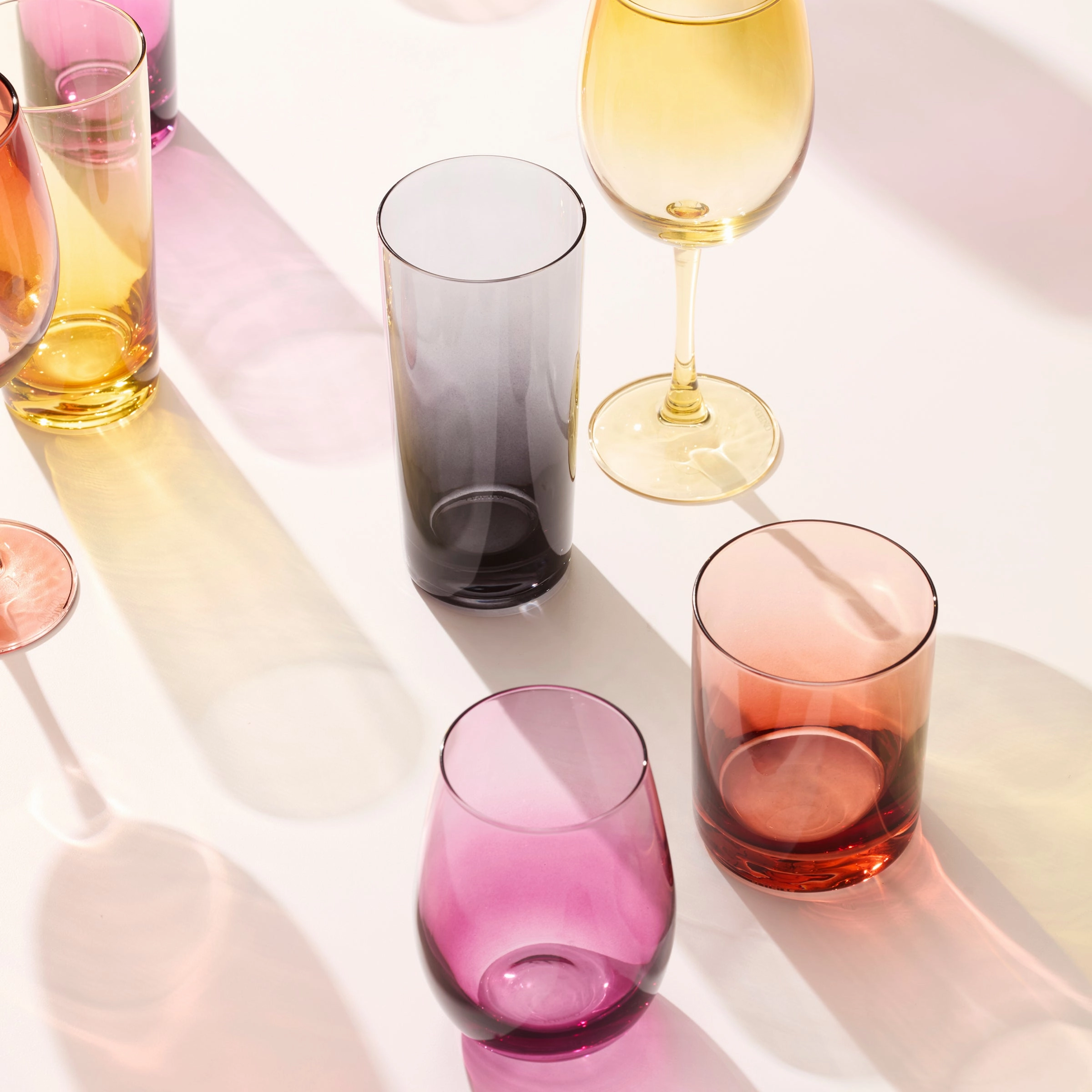 Golden Hour Highball Glasses - Set Of 4