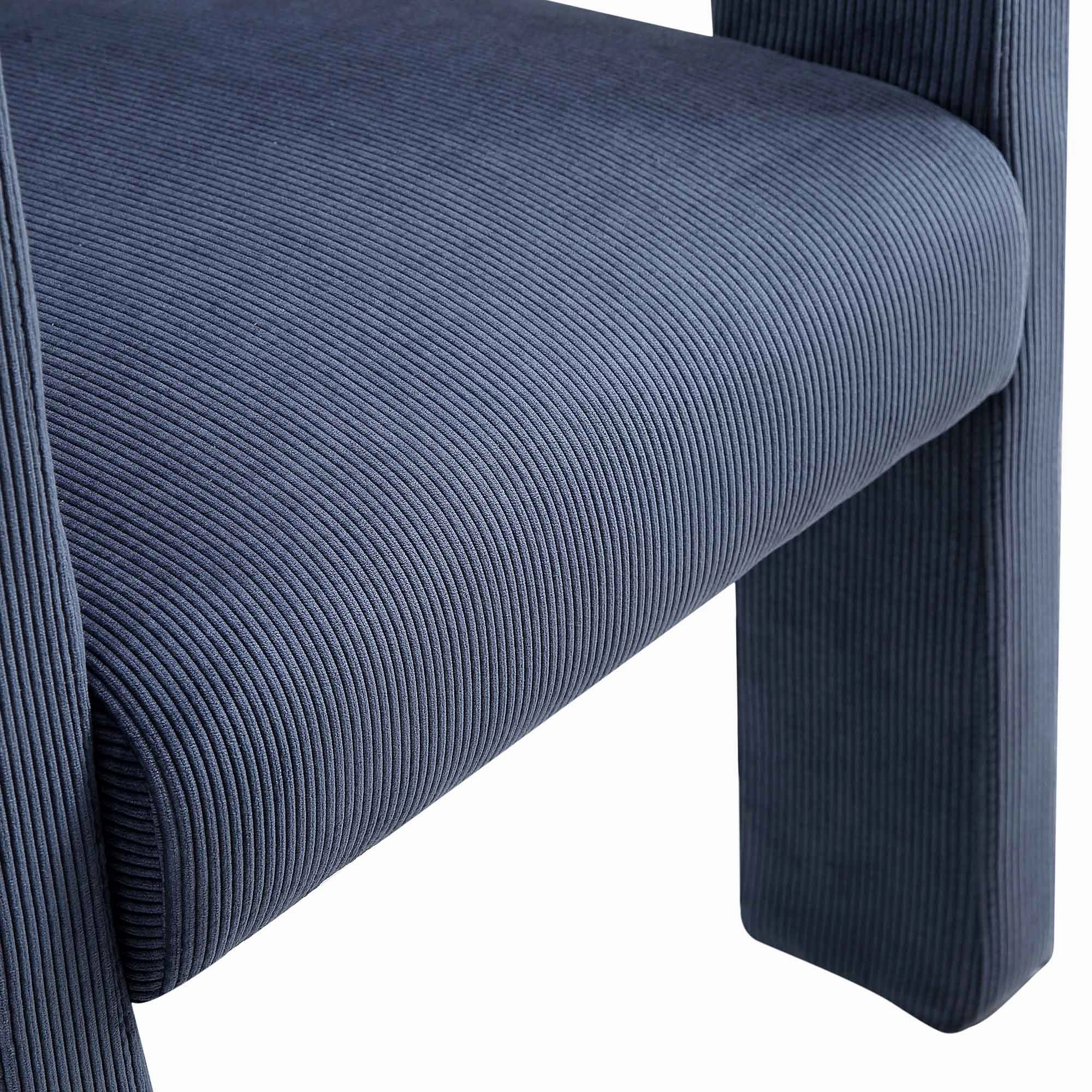 Greenwich Blue Corduroy Dining Chair