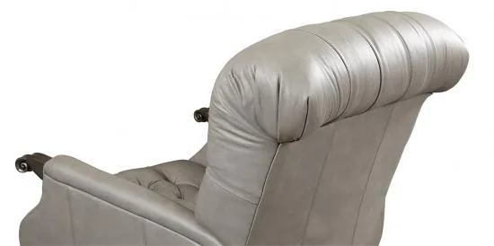Greyson Tufted Leather Recliner