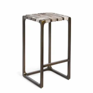 Gris Grey Cowhide Barstool gaming chair, computer chair