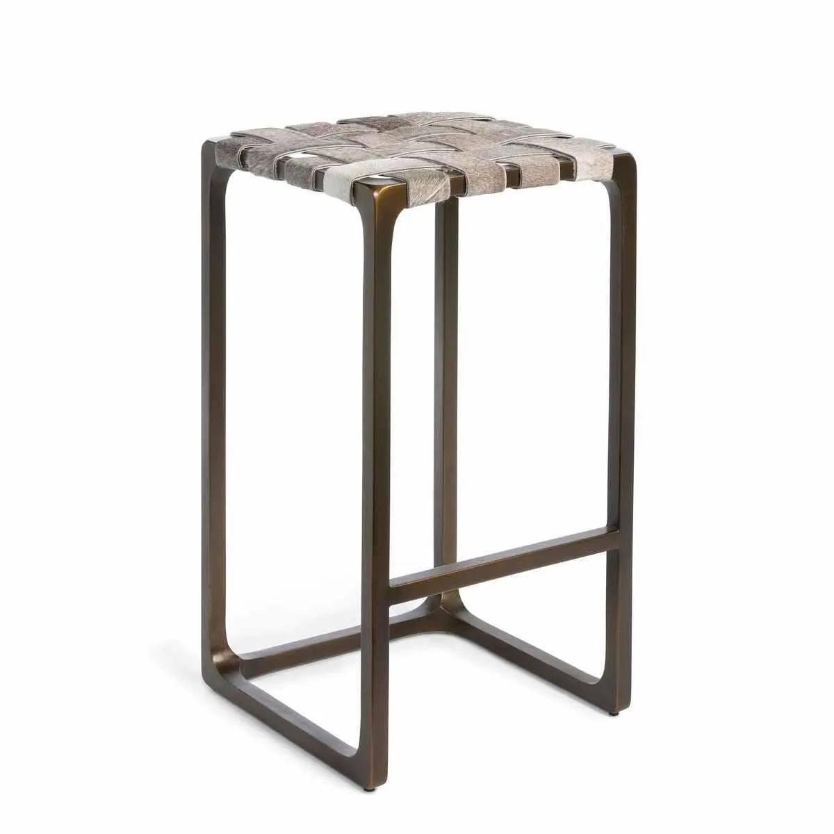 Gris Grey Cowhide Barstool gaming chair, computer chair