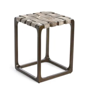 Gris Grey Cowhide Stool gaming chair, computer chair