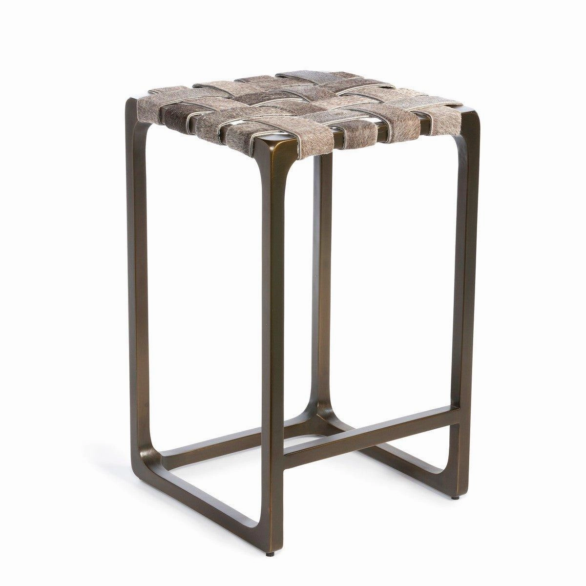 Gris Grey Cowhide Counter Stool glassware set, wine glass