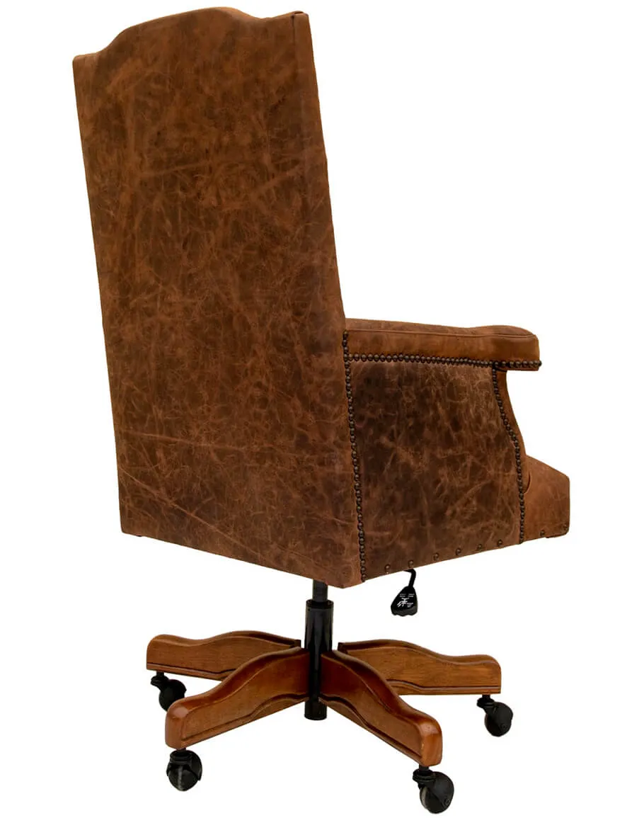 Hair on Axis Hide & Leather Office Chair