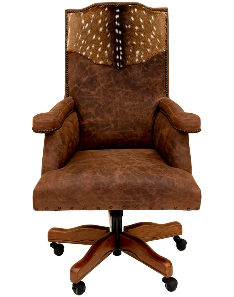 Hair on Axis Hide & Leather Office Chair