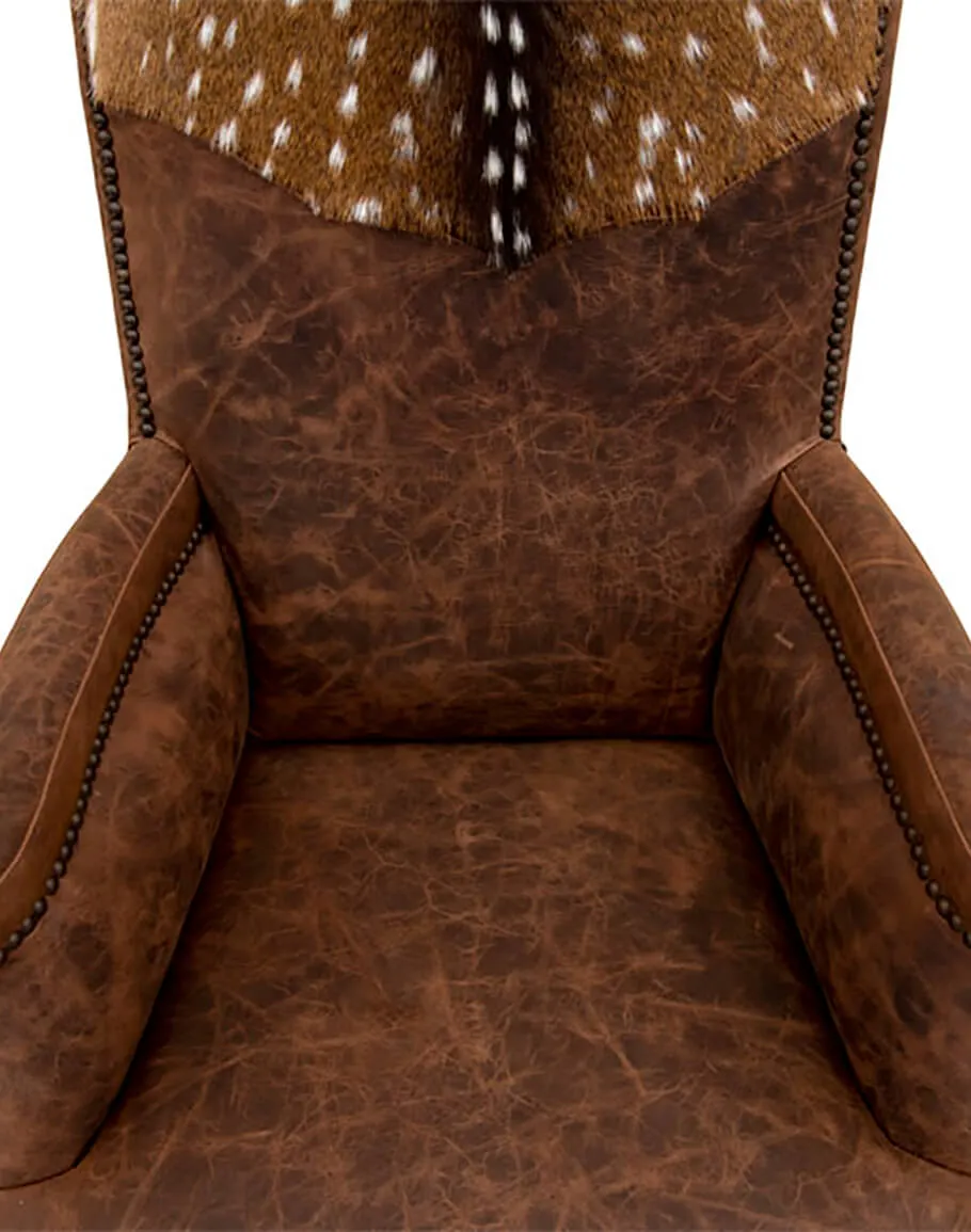 Hair on Axis Hide & Leather Office Chair