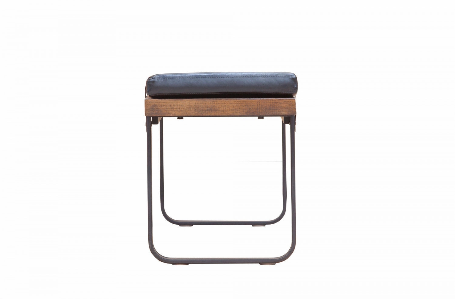 Haldra Upholstered Bench - Black/Brown