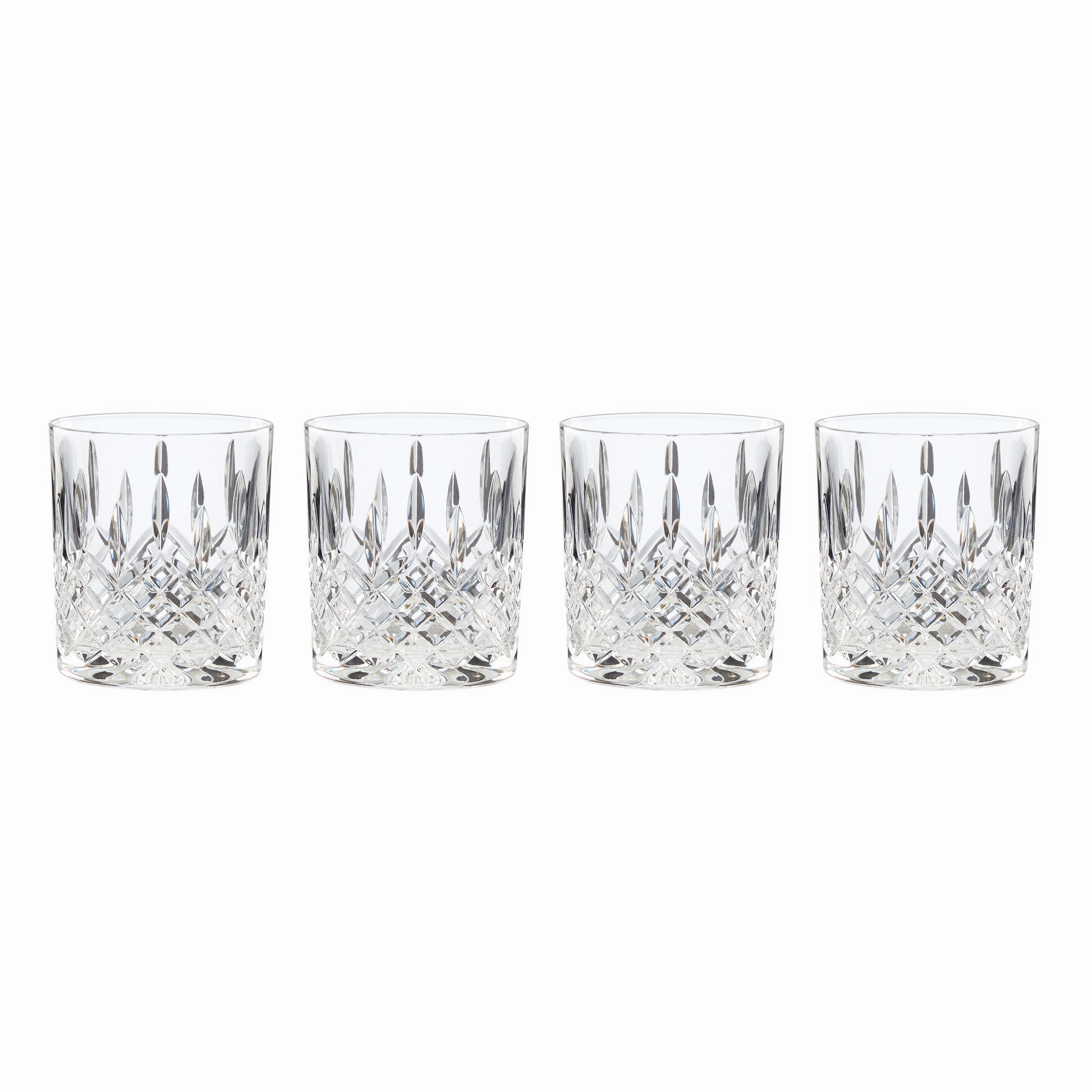 Hamilton Crystal Double Old Fashion Glasses - Set Of 4