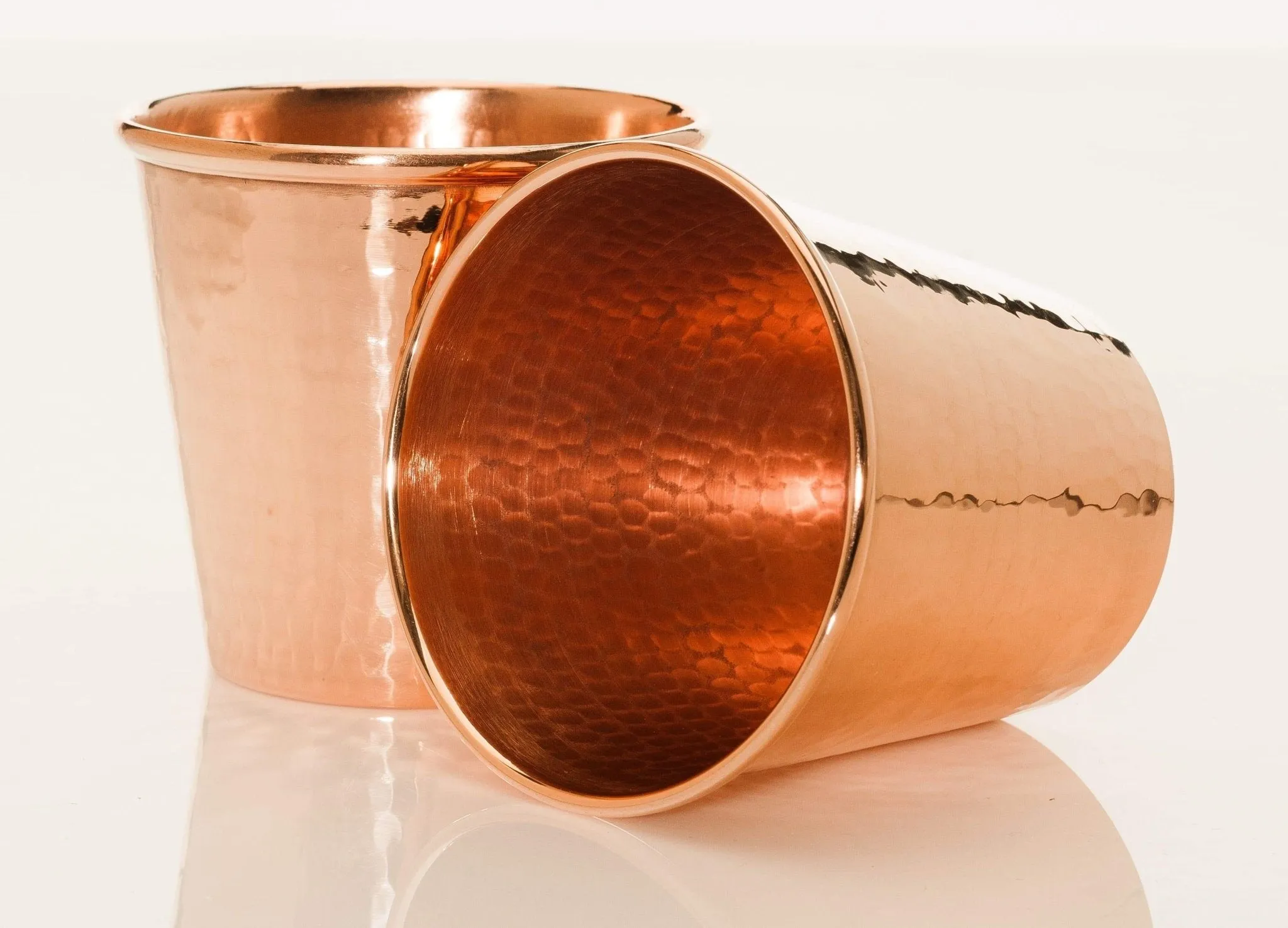 Hammered Copper Cocktail Cups - 2 Sizes