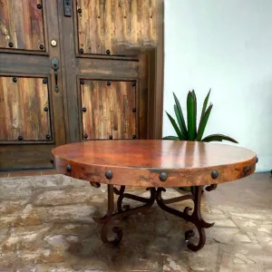Hammered Copper Coffee Table Iron Base gaming chair, computer chair