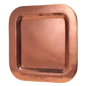 Hammered Copper Square Platter toilet seat cover, slow close seat