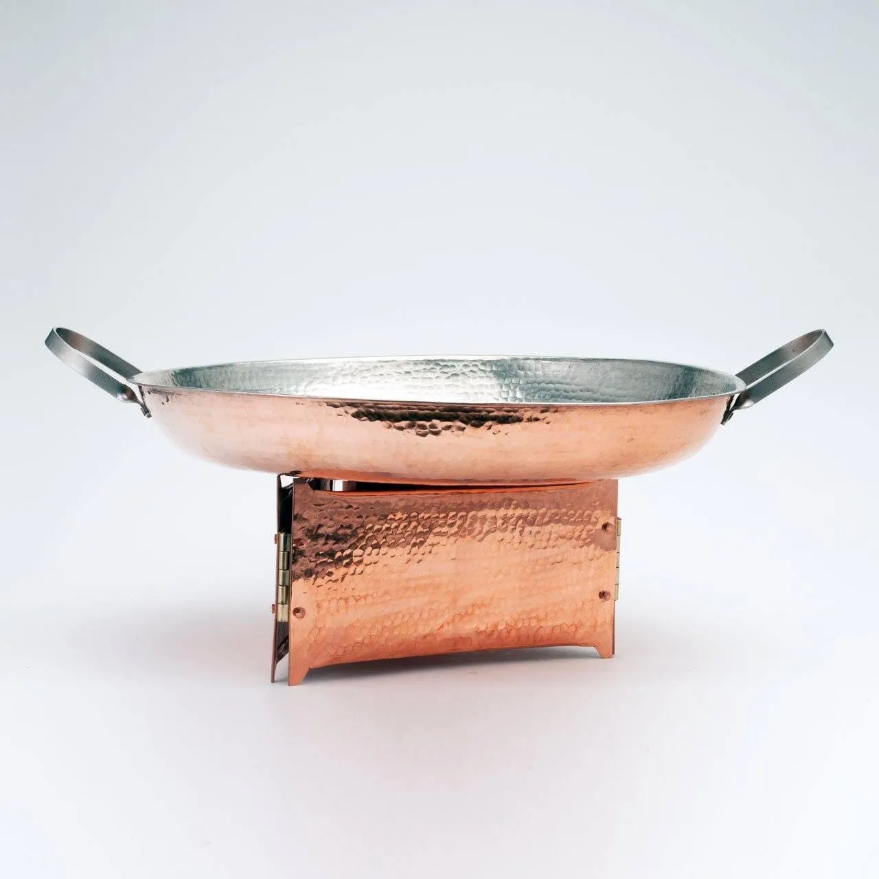 Hammered Copper Triangle Stand
