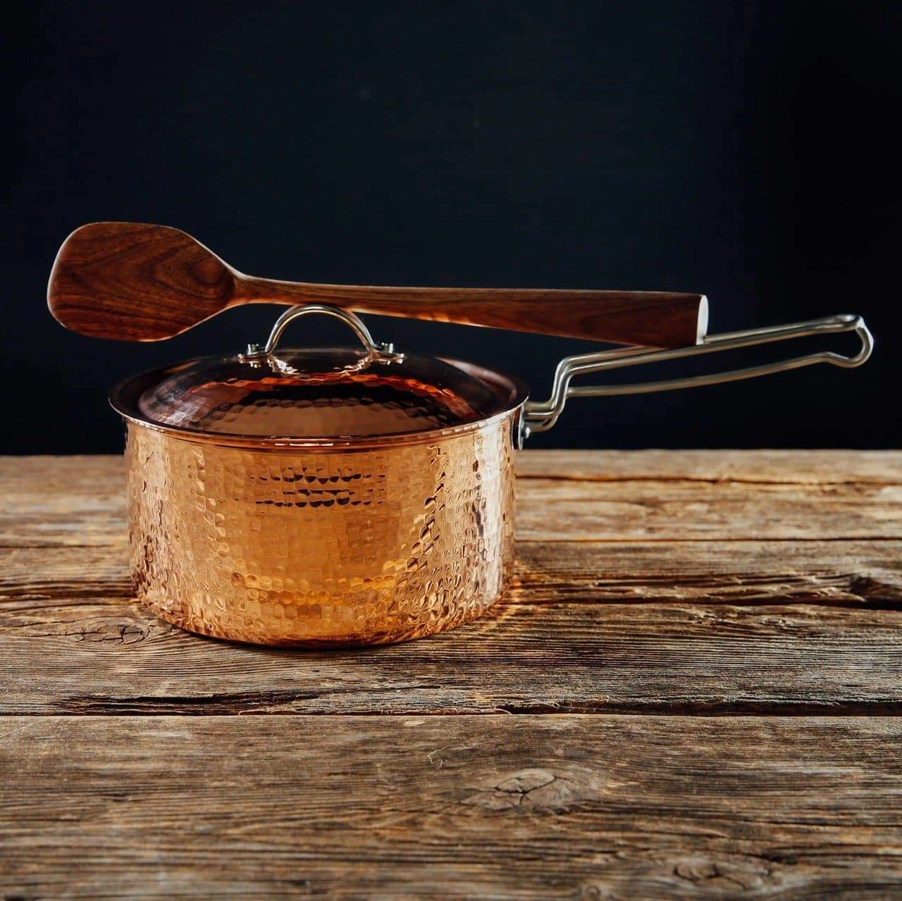 Hammered Copper Sauce Pan