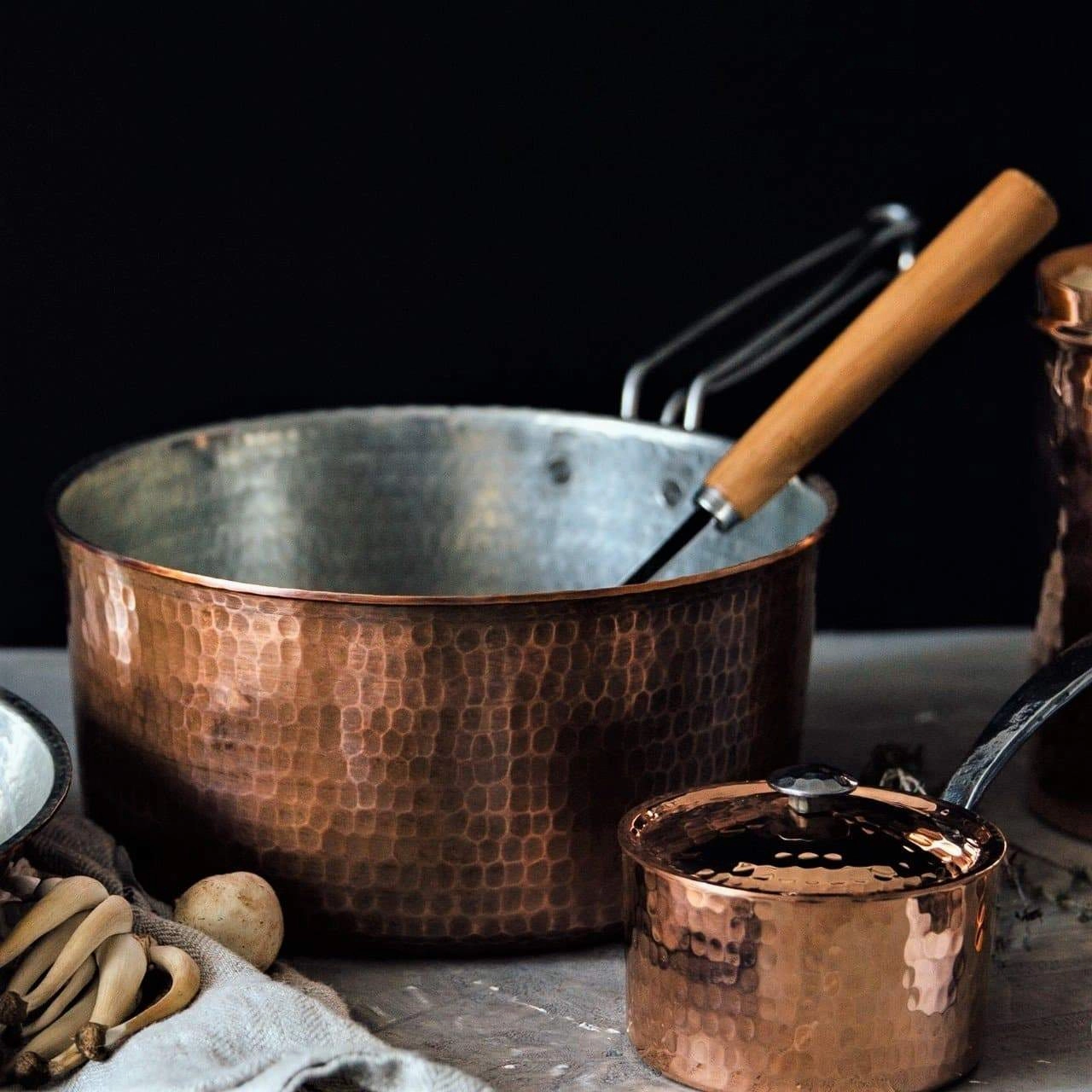 Hammered Copper Sauce Pan