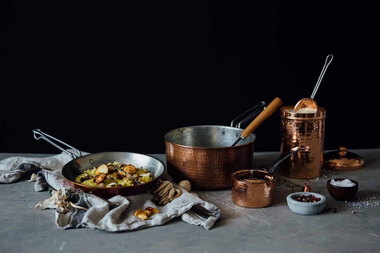 Hammered Copper Sauce Pan