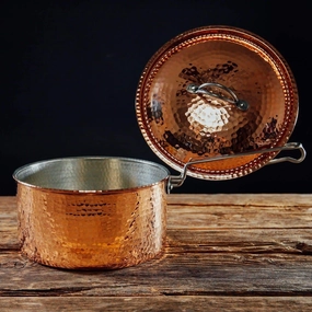 Hammered Copper Sauce Pan baking dish, nonstick cookware