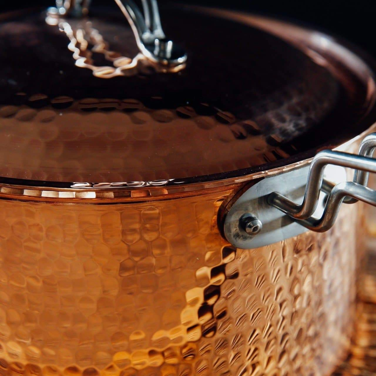 Hammered Copper Sauce Pan