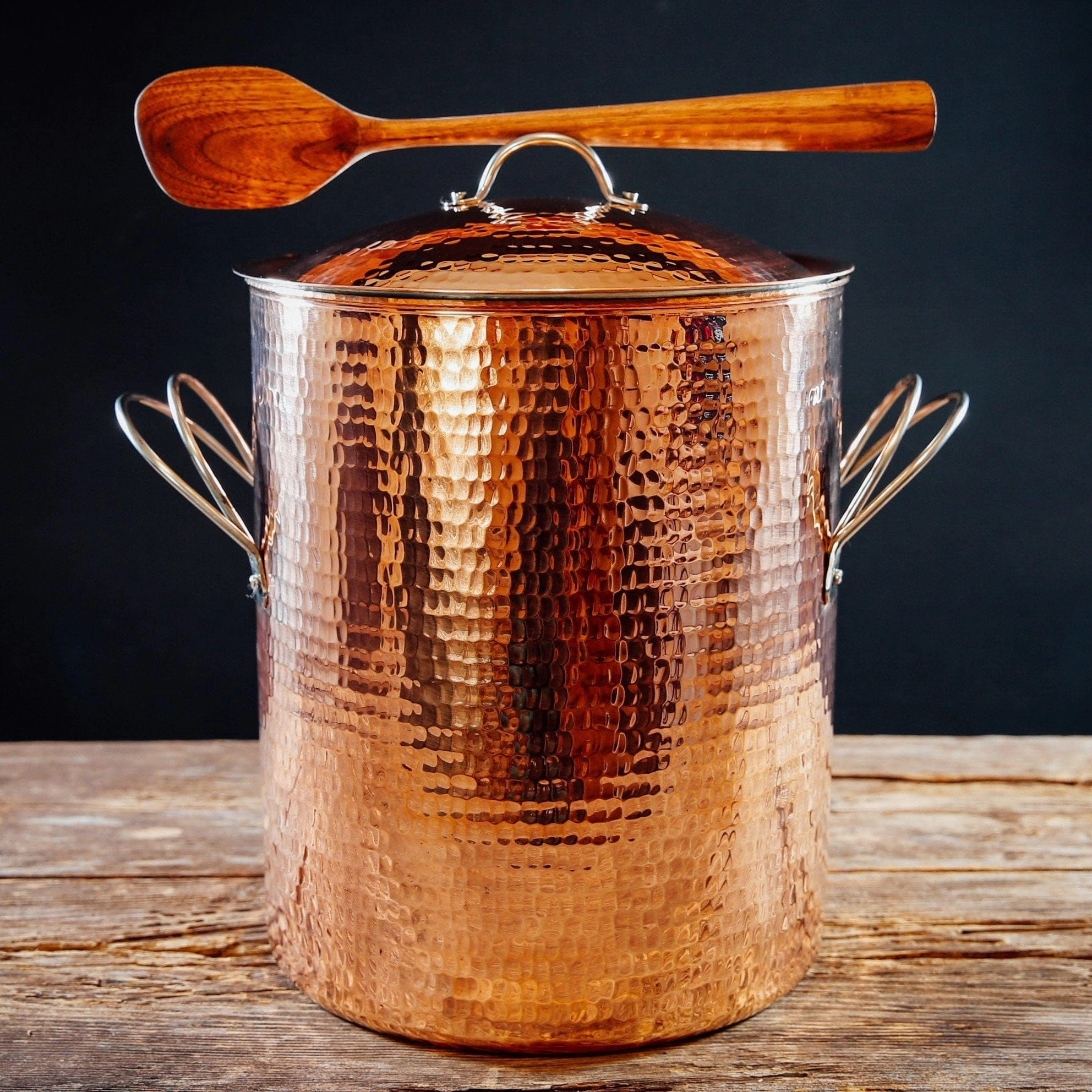 Hammered Copper Stock Pots baking dish, nonstick cookware