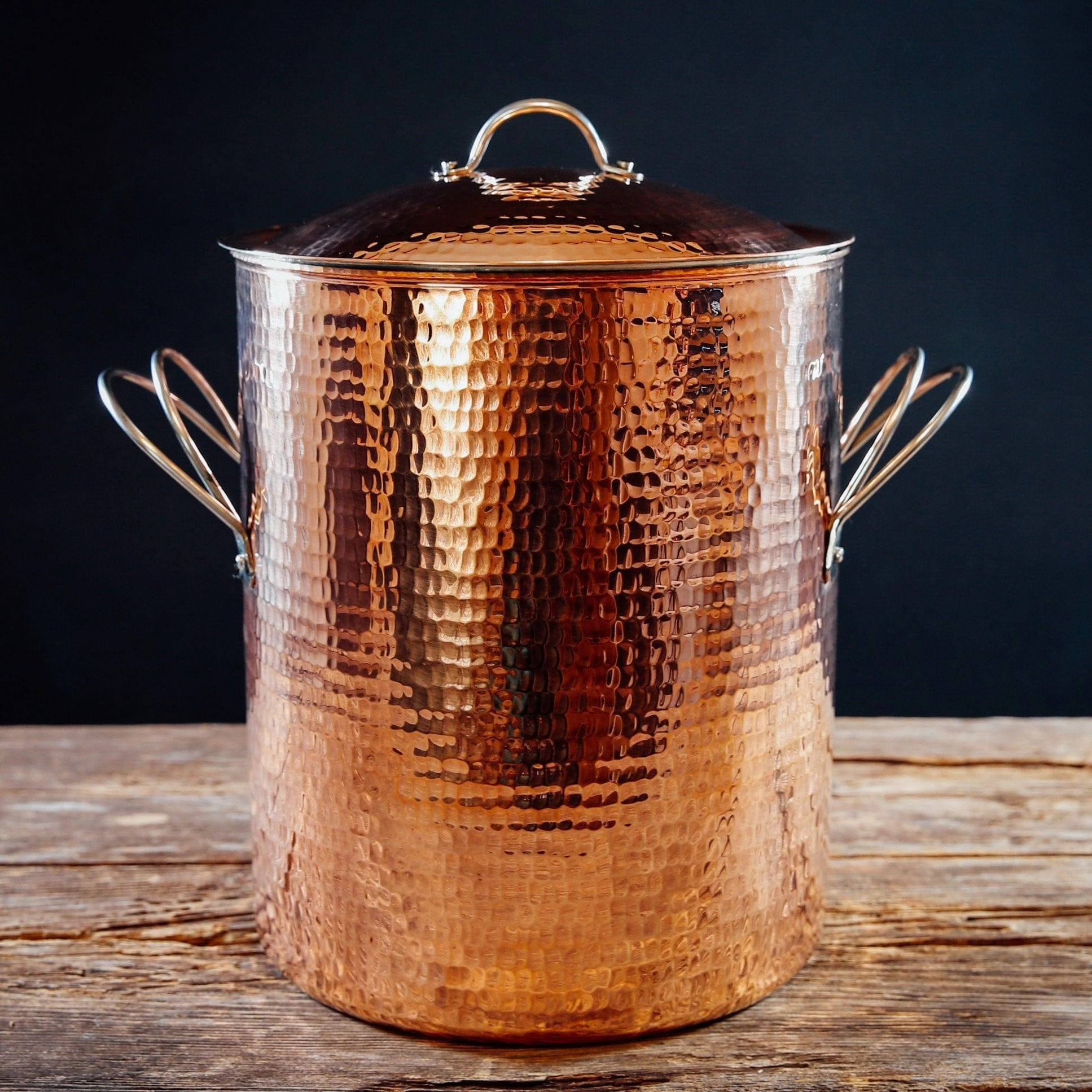 Hammered Copper Stock Pots