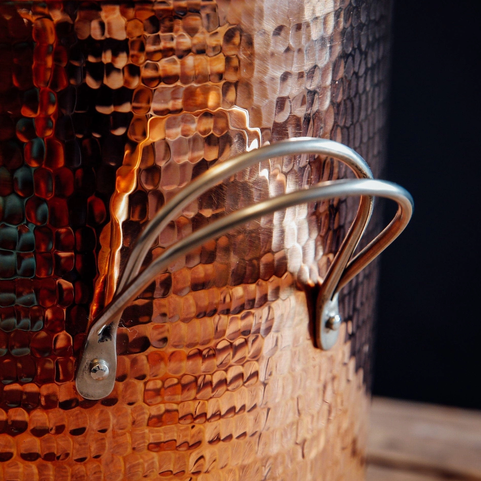 Hammered Copper Stock Pots