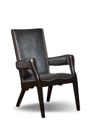 Hand Antiqued Leather Chair vanity mirror, wall mirror