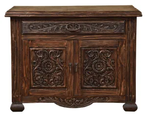 Hand Carved Manor Nightstand bedroom furniture, nightstand